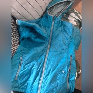 L.L. Bean Light Blue Quilted Jacket